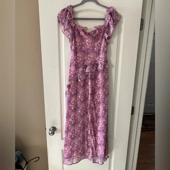 NWT Lush Brand Orchid Pink Floral Dress Women’s Size Medium - Picture 5 of 16